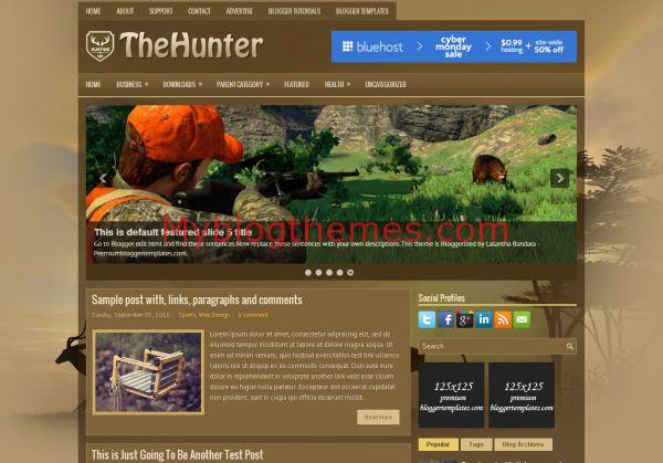 Game Brown Blogger Template 