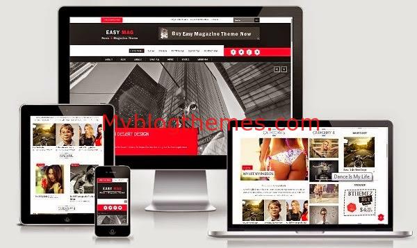 Red Magazine Blogger Template