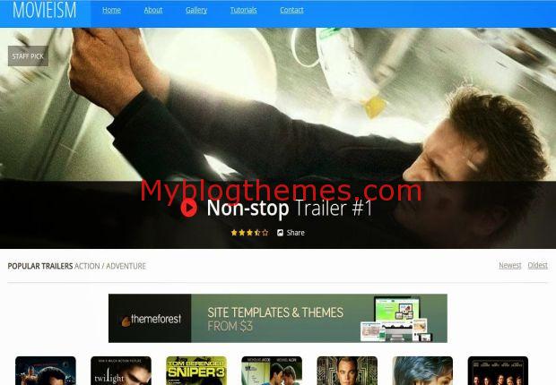 Movie Streaming Blogger Template