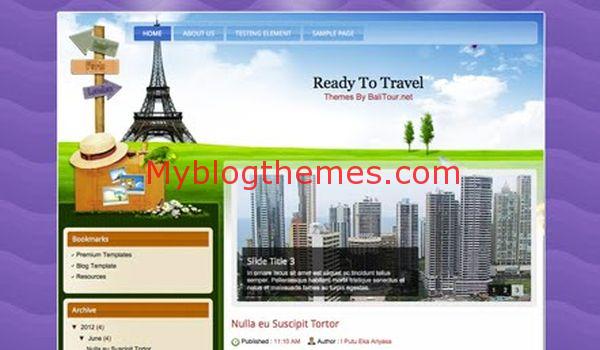 Ready Blogger Travel Free Template