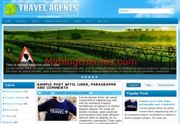 Travel Agency Blogger Template