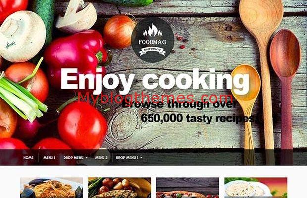 Responsive Cooking Blogger Theme Download
